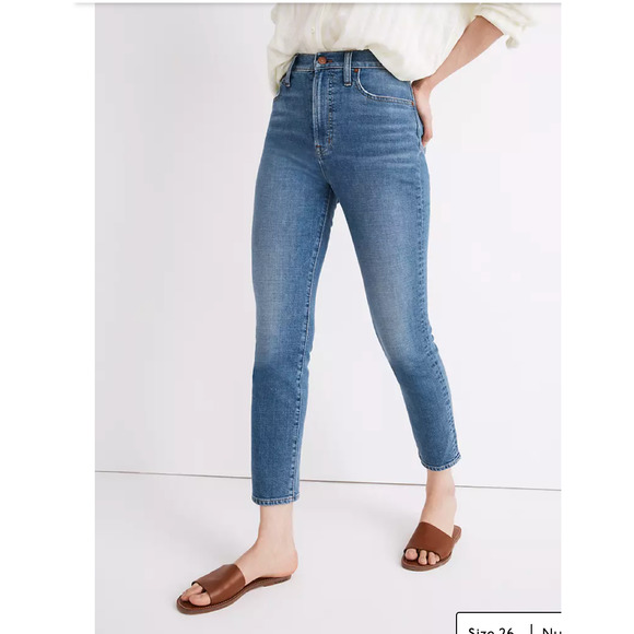 Madewell The Perfect Vintage Crop Jean in Sandford Wash: - Picture 1 of 15